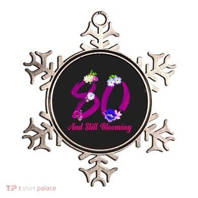 Still Blooming 80th Birthday Flowers Ornament