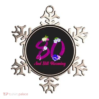 Still Blooming 80th Birthday Flowers Ornament