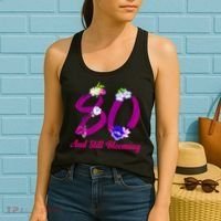 Still Blooming 80th Birthday Flowers Women's Tank Top thumb 2