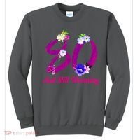 Still Blooming 80th Birthday Flowers Sweatshirt thumb 0