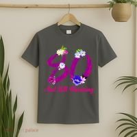 Still Blooming 80th Birthday Flowers T-Shirt thumb 2