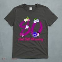 Still Blooming 80th Birthday Flowers T-Shirt thumb 5