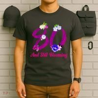 Still Blooming 80th Birthday Flowers T-Shirt thumb 6