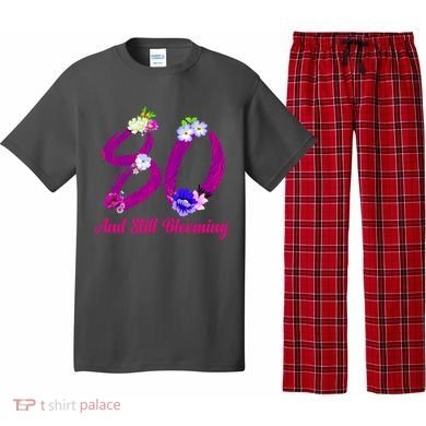 Still Blooming 80th Birthday Flowers Pajama Set