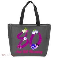 Still Blooming 80th Birthday Flowers Tote Bag thumb 0