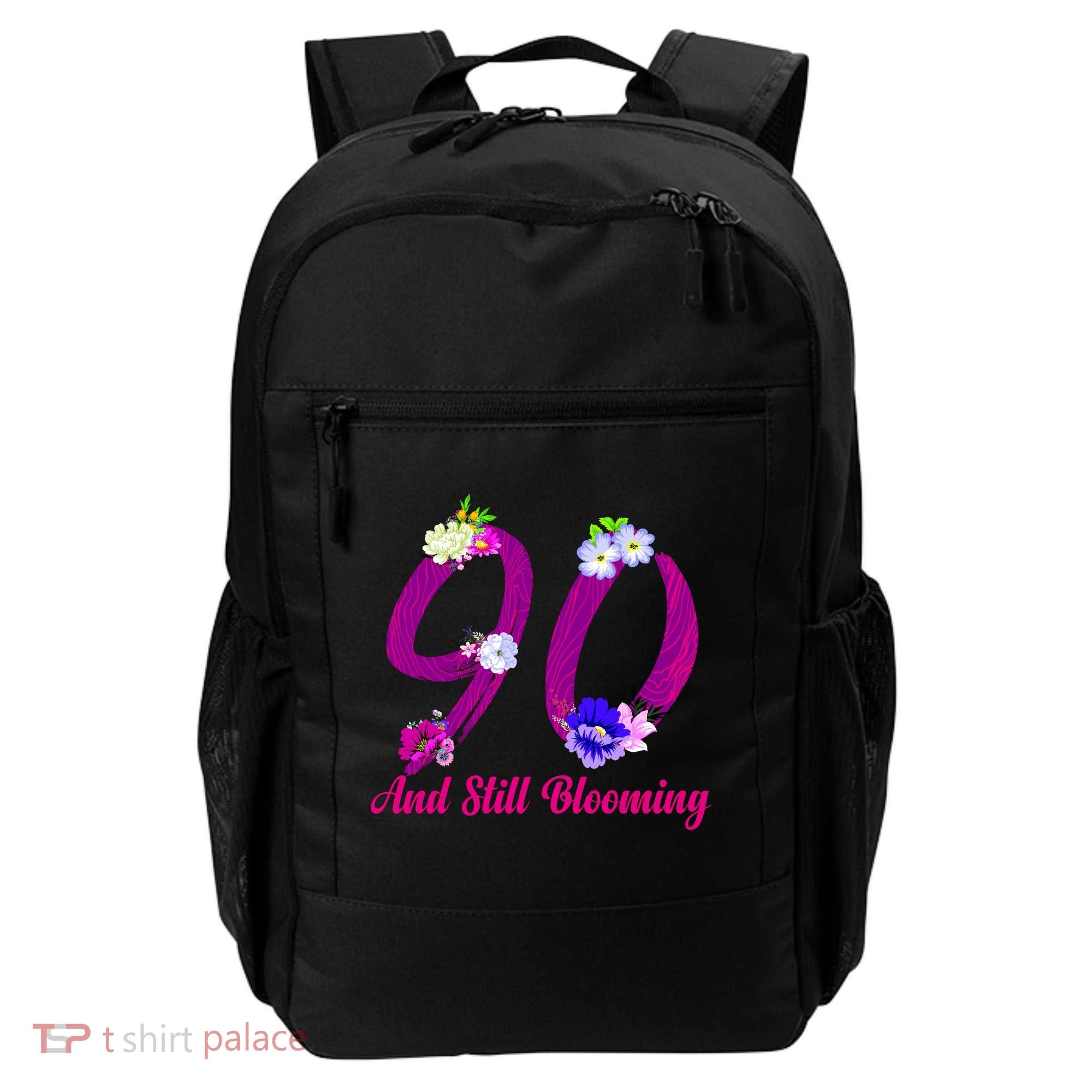 Still Blooming 90th Birthday Flowers Backpack
