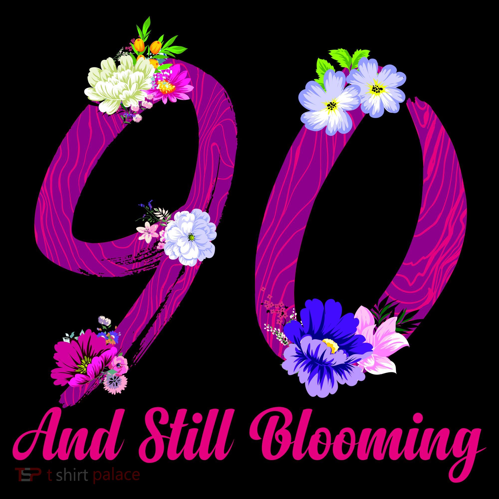 Still Blooming 90th Birthday Flowers Backpack