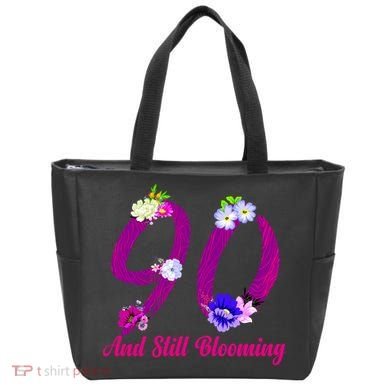 Still Blooming 90th Birthday Flowers Tote Bag