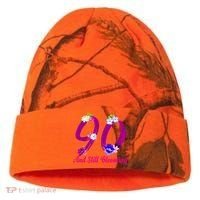 Still Blooming 90th Birthday Flowers Kati Licensed 12" Camo Cuffed Beanie thumb 0