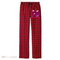 Still Blooming 90th Birthday Flowers Men's Flannel Plaid Pajama Pants thumb 0
