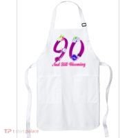 Still Blooming 90th Birthday Flowers Apron thumb 0