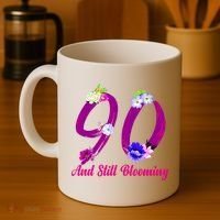 Still Blooming 90th Birthday Flowers Coffee Mug thumb 4
