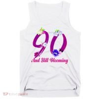Still Blooming 90th Birthday Flowers Tank Top thumb 0