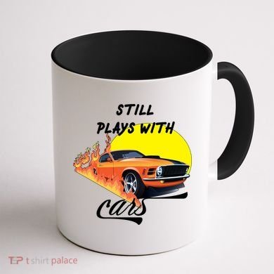 Still Plays With Cars Matching Family Coffee Mug back