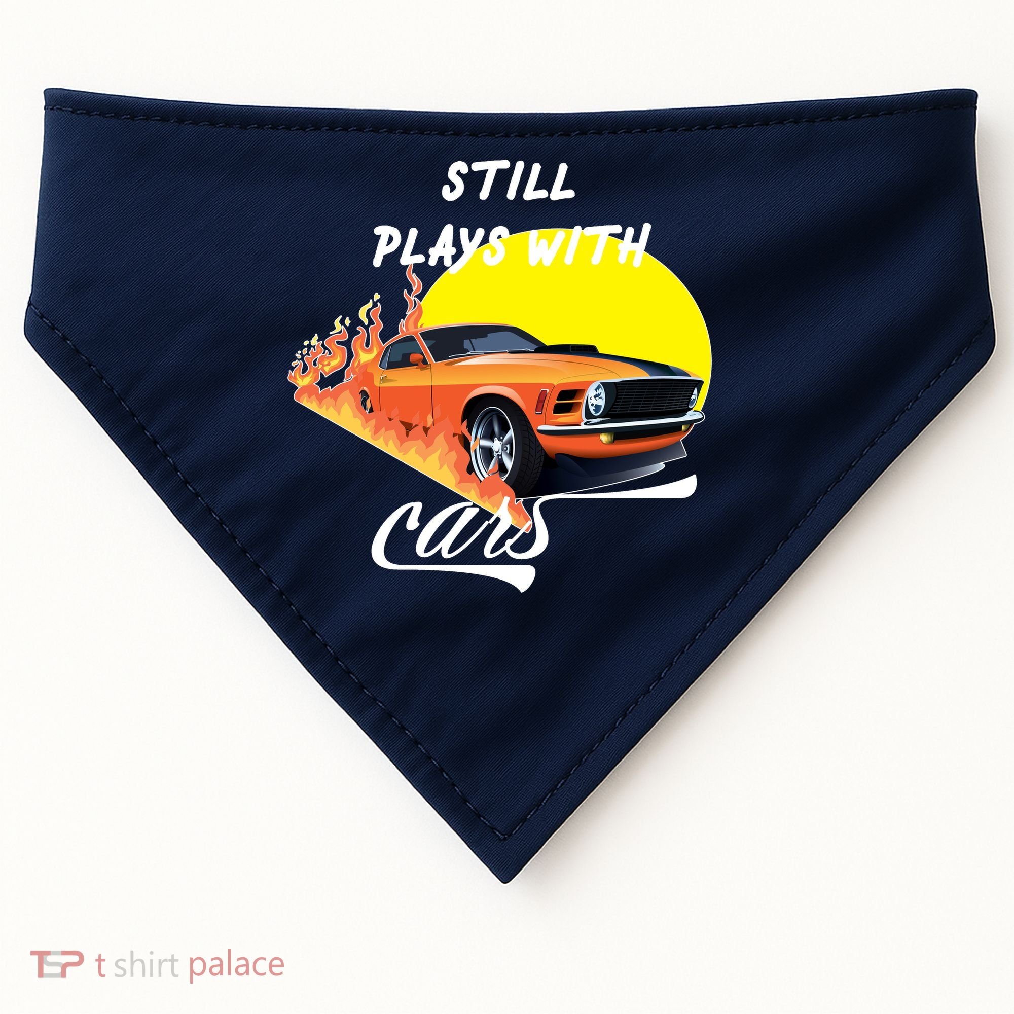 Still Plays With Cars Matching Family USA-Made Doggie Bandana