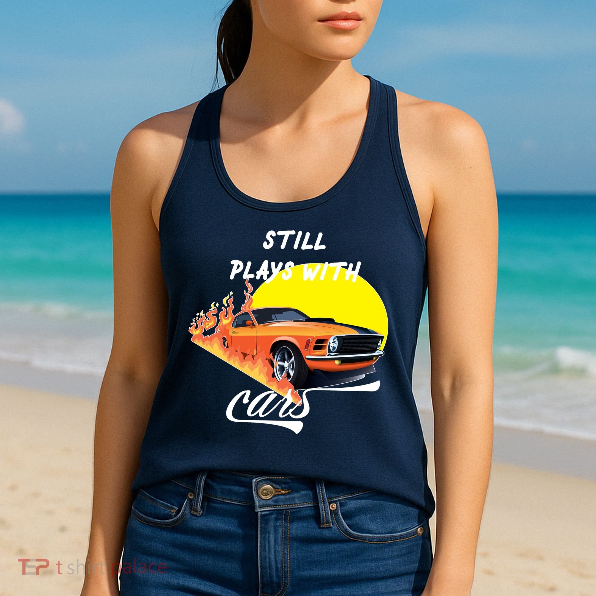 Still Plays With Cars Matching Family Women's Tank Top