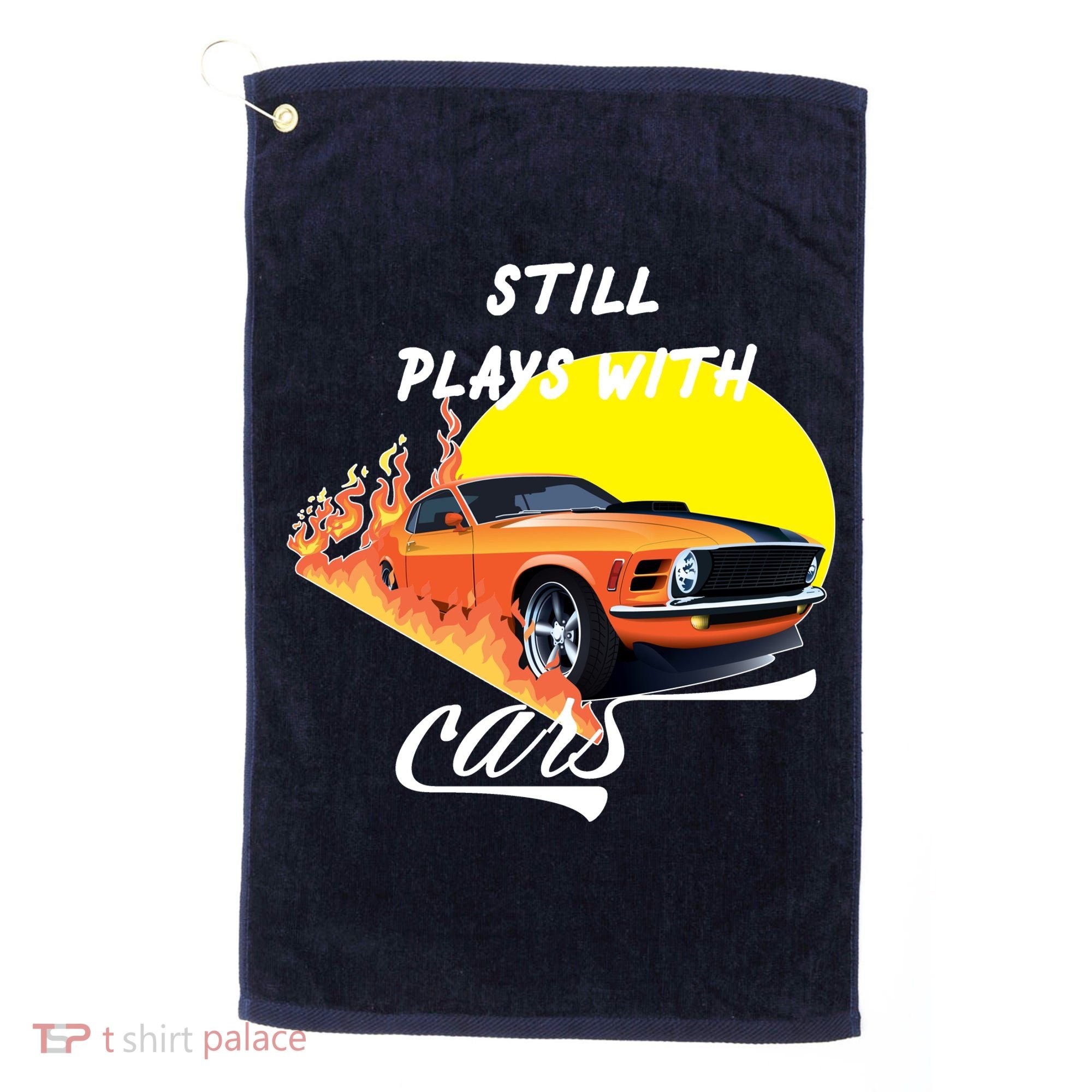Still Plays With Cars Matching Family Golf Towel