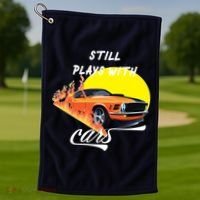 Still Plays With Cars Matching Family Golf Towel thumb 1