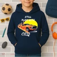 Still Plays With Cars Matching Family Kids Hoodie thumb 2