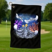 Stingrays Golf Towel thumb 1