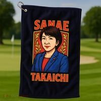 Sanae Takaichi Japanese Politician Golf Towel thumb 1