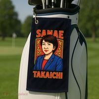 Sanae Takaichi Japanese Politician Golf Towel thumb 2