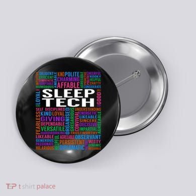 Sleep Tech Job Button