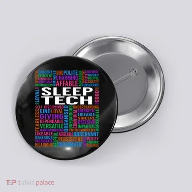 Sleep Tech Job Button