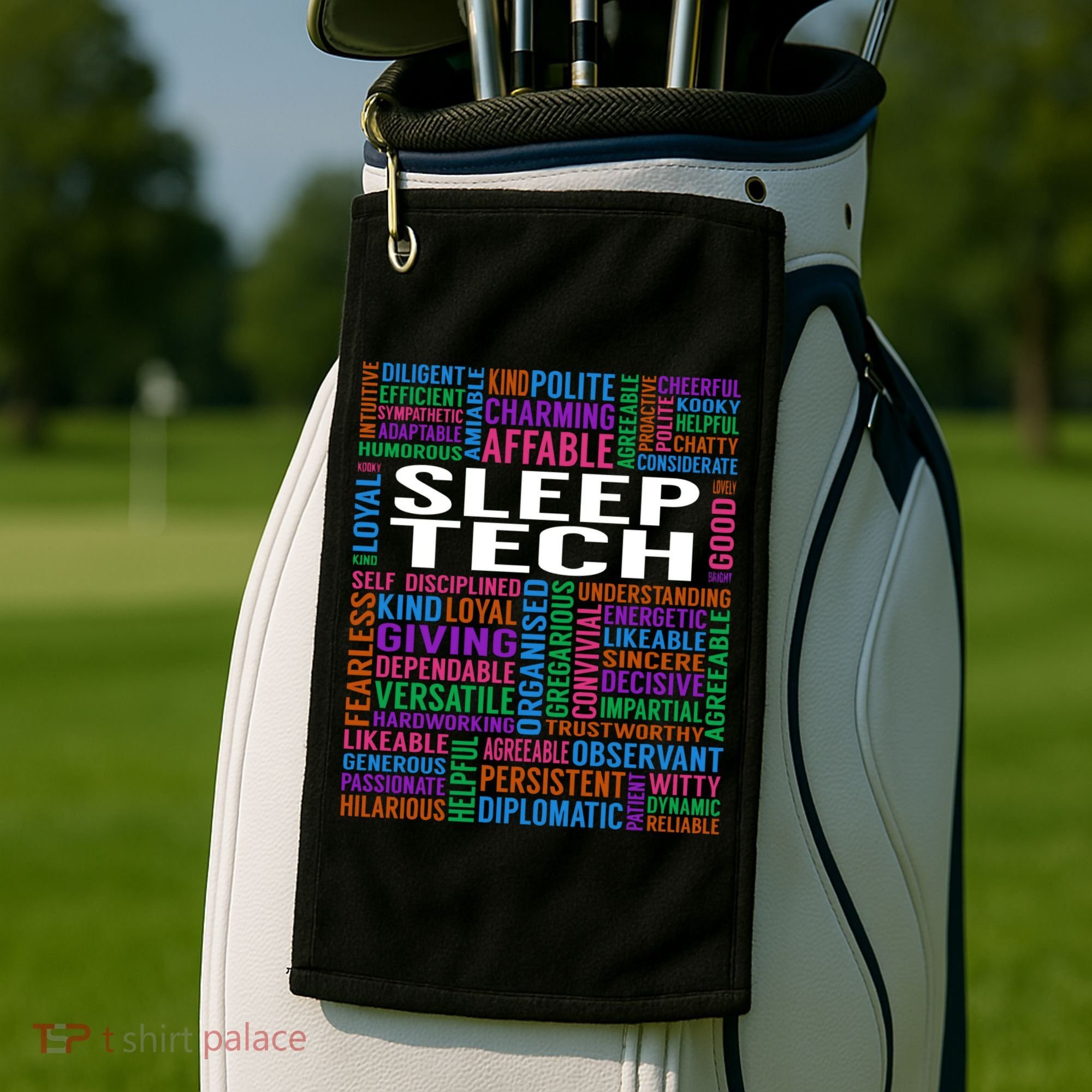 Sleep Tech Job Golf Towel