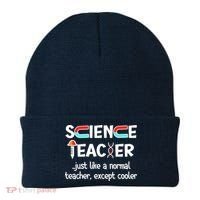 Science Teacher Just Like A Normal Teacher Funny Beanie thumb 0