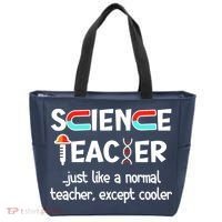 Science Teacher Just Like A Normal Teacher Funny Tote Bag thumb 0