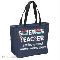 Science Teacher Just Like A Normal Teacher Funny Tote Bag thumb 2