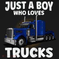 Semi Truck Just A Who Loves Trucks Cool Truck Women's Hoodie thumb 2