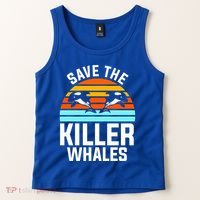 Save The Killer Whales Orca Gift Tank Top thumb 2