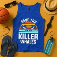 Save The Killer Whales Orca Gift Tank Top thumb 4
