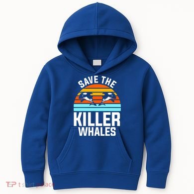 Save The Killer Whales Orca Gift Kids Hoodie