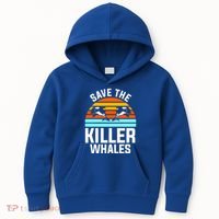 Save The Killer Whales Orca Gift Kids Hoodie thumb 0