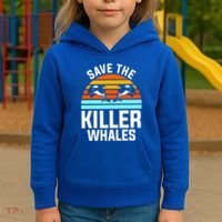 Save The Killer Whales Orca Gift Kids Hoodie thumb 3
