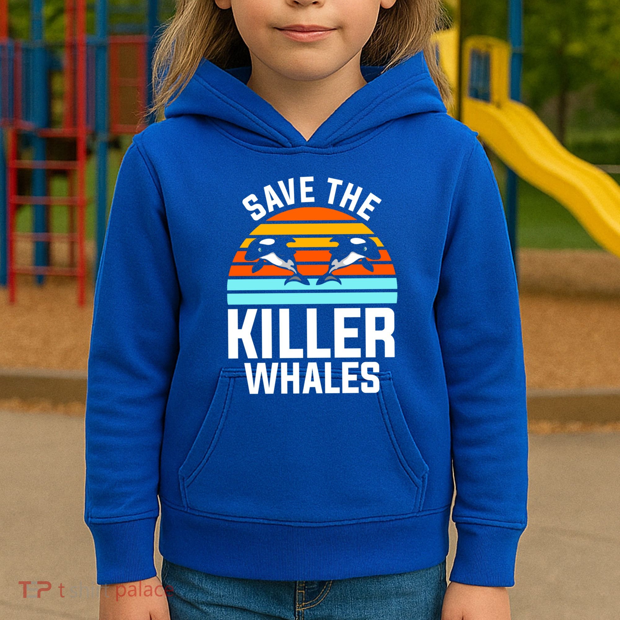 Save The Killer Whales Orca Gift Kids Hoodie