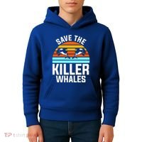 Save The Killer Whales Orca Gift Kids Hoodie thumb 4