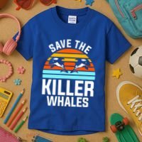 Save The Killer Whales Orca Gift Kids T-Shirt thumb 3