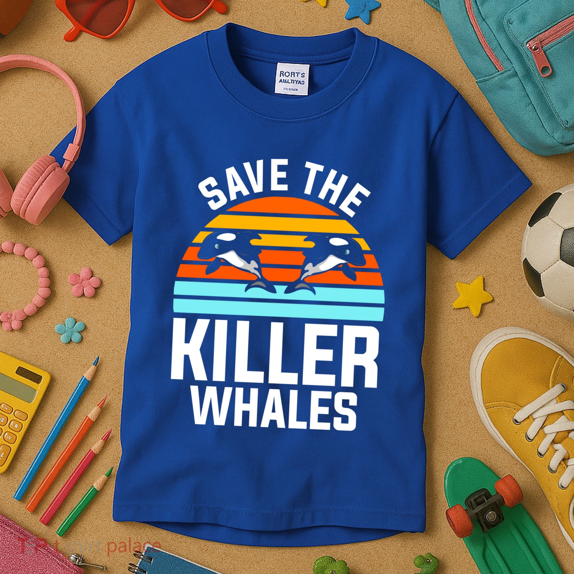 Save The Killer Whales Orca Gift Kids T-Shirt