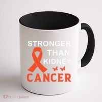 Stronger Than Kidney Cancer Breast Cancer Awareness Coffee Mug thumb 1