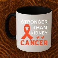 Stronger Than Kidney Cancer Breast Cancer Awareness Coffee Mug thumb 2