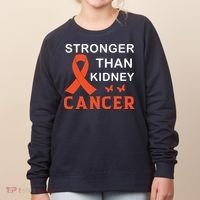 Stronger Than Kidney Cancer Breast Cancer Awareness Women's Sweatshirt thumb 0