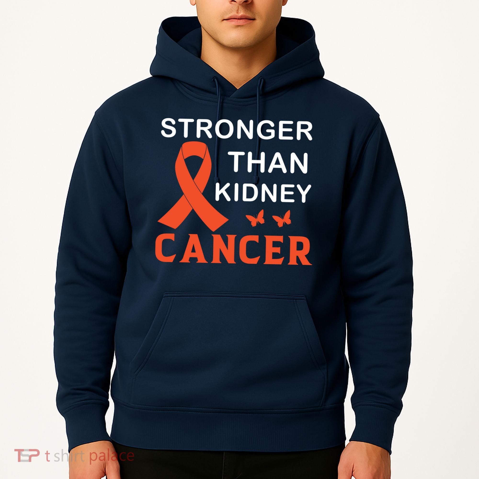Stronger Than Kidney Cancer Breast Cancer Awareness Hoodie