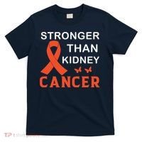 Stronger Than Kidney Cancer Breast Cancer Awareness T-Shirt thumb 0