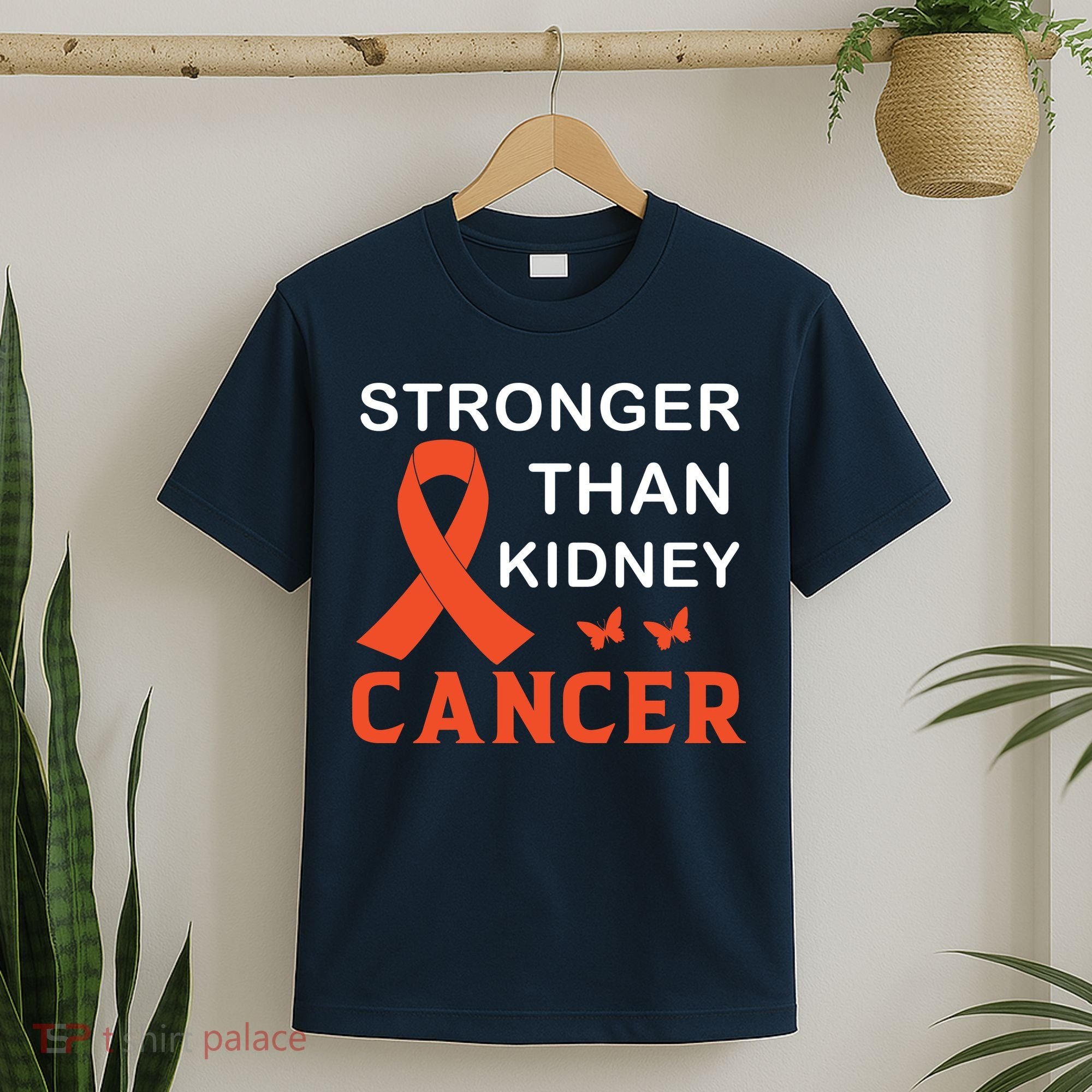 Stronger Than Kidney Cancer Breast Cancer Awareness T-Shirt