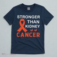 Stronger Than Kidney Cancer Breast Cancer Awareness T-Shirt thumb 5
