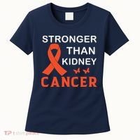 Stronger Than Kidney Cancer Breast Cancer Awareness Women's T-Shirt thumb 0